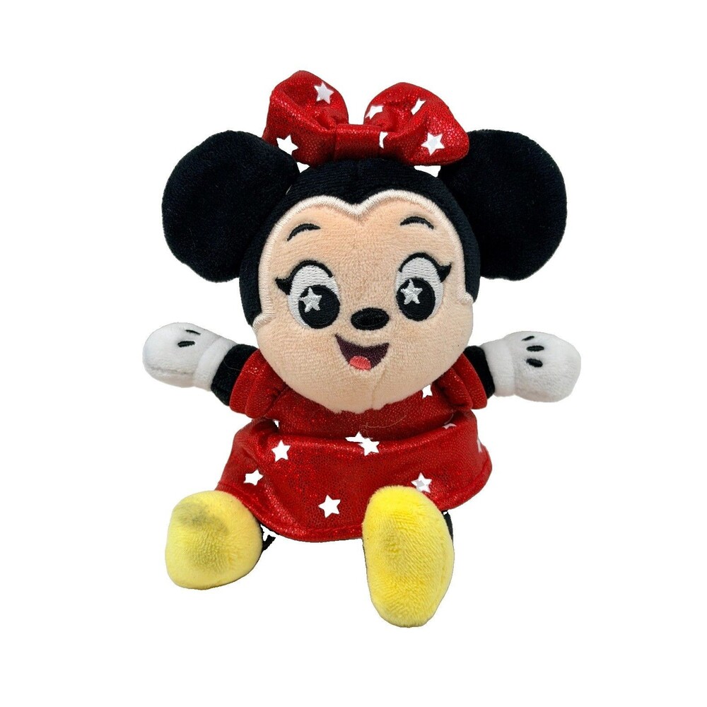 Disney Parks 2025 Shimmer Wishables Minnie Mouse Plush Star Eyes No Box Mini 4"